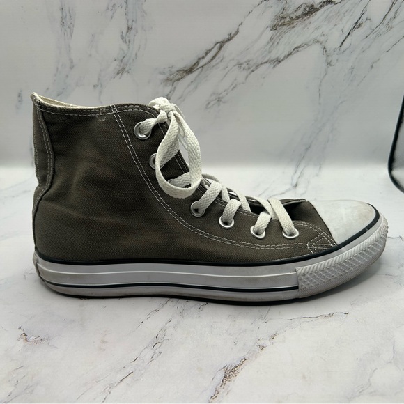 Converse All Star High Tops Gray White Men’s 6 Women’s 8 Classic Sneakers - Picture 10 of 14